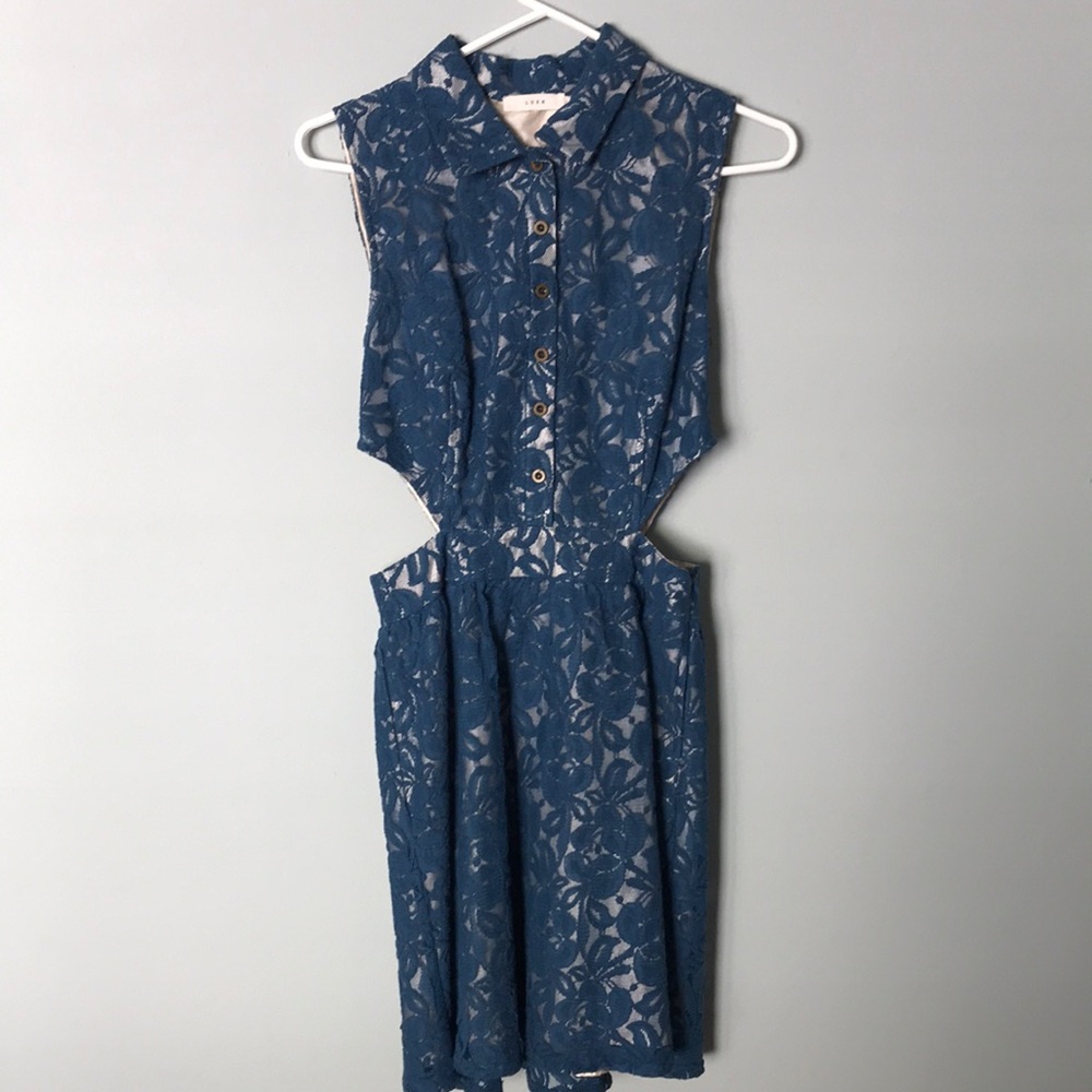 Fit & flare, side cut-out party dress